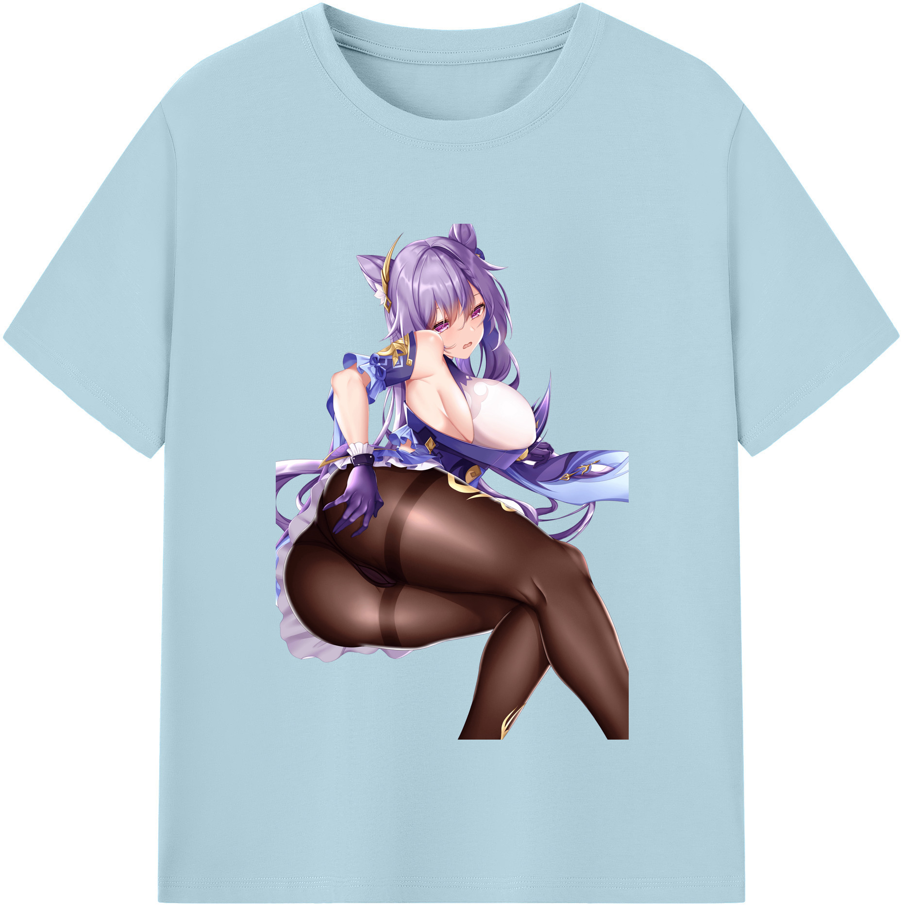 げんし神 刻晴 こくせい genshin Kokusei 綿100％半袖Tシャツ（フロントプリント）